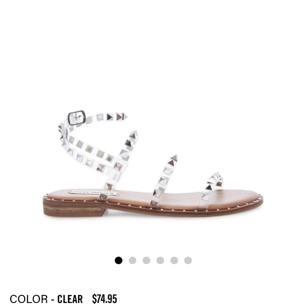 Steve Madden Travel Clear Sandals 7